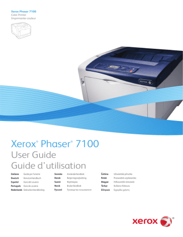 Xerox 7100 Phaser Mode d'emploi | Fixfr