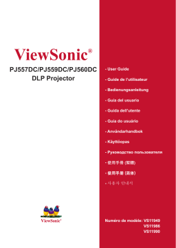 ViewSonic PJ560DC Manuel utilisateur