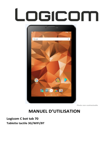 Mode d'emploi | Logicom C Bot Tab 70 Manuel utilisateur | Fixfr