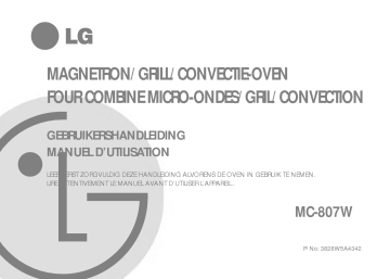 LG MC-807W Manuel du propriétaire | Fixfr