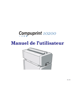 Compuprint 10200 Impact Printer Manuel utilisateur