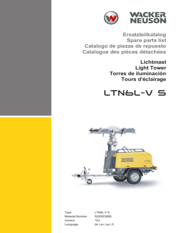 Wacker Neuson LTN6L-V S Light Tower Manuel utilisateur | Fixfr