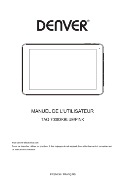 Denver TAQ-70383KBLUEPINK 7” Android 10GO tablet Manuel utilisateur