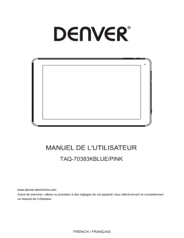 Denver TAQ-70383KBLUEPINK 7” Android 10GO tablet Manuel utilisateur | Fixfr