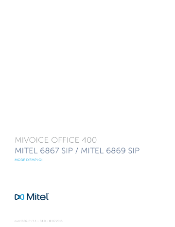 Mitel 6867 Mode d'emploi | Fixfr