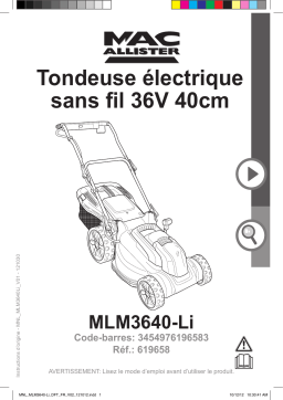 Mac Allister MLM3640-LI Manuel utilisateur
