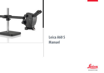 Manuel du propriétaire | Leica A60S Manuel utilisateur | Fixfr