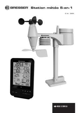 Bresser 70-02510 Weather Center 5-in-1 Manuel utilisateur