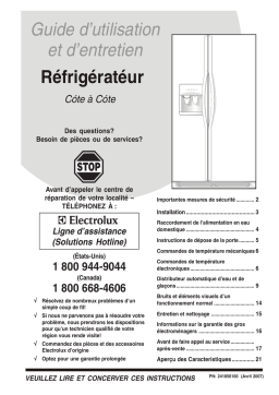 Frigidaire GLHS65EHW Manuel utilisateur