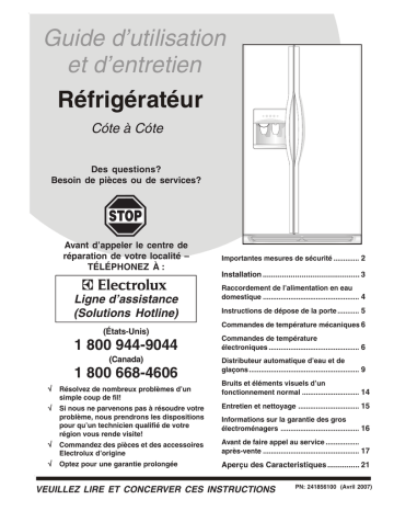 GLHS65EHQ | GLHS68EGW | GLHS68EGB | FRS3HR5HW | FRS3HF6JQ | GLHS39EJPW | FRS6HR5HQ | GLHS68EGSB | GLHS38EJW | GLHS69EJPB | FRS3HR5JMB | FRS6HR4HB | FRS6LE5HSB | FRS3HF6JSB | FRS6HR5JMB | FRS3R4EQ | GLHS36EJB | Manuel du propriétaire | Frigidaire GLHS65EHW Manuel utilisateur | Fixfr