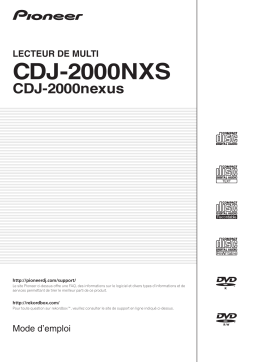 Pioneer CDJ-2000NXS Manuel utilisateur