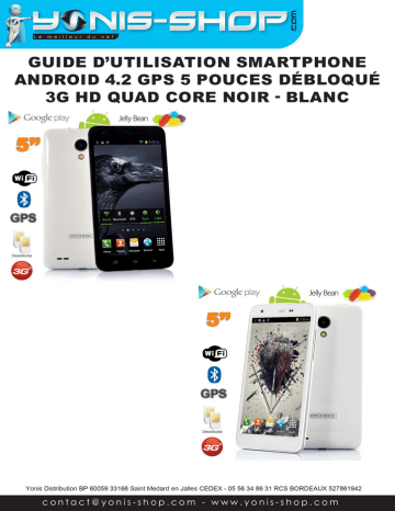 Mode d'emploi | Yonis Smartphone 5