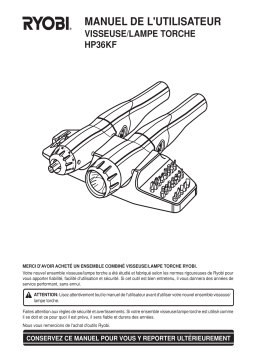 Ryobi HP36KF Manuel utilisateur