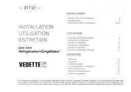 Vedette RC6358BD Manuel utilisateur