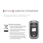 LG S&eacute;rie KP202 Manuel utilisateur