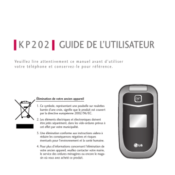 LG Série KP202 Manuel utilisateur | Fixfr