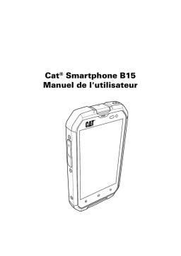 Caterpillar Série CAT B15 single SIM Manuel utilisateur