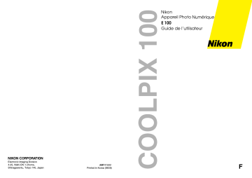 Mode d'emploi | Nikon Coolpix E100 Manuel utilisateur | Fixfr