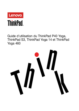 Lenovo ThinkPad Yoga 14 Manuel utilisateur