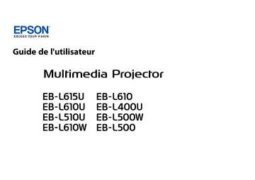 Manuel du propriétaire | Epson 9400EH-TW9400EH-TW9400W Manuel utilisateur | Fixfr