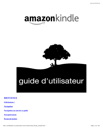 Mode d'emploi | Amazon Kindle Manuel utilisateur | Fixfr