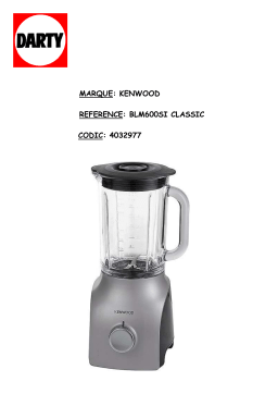 Kenwood KMX50BK KMIXKMX50BL KMIX Manuel utilisateur