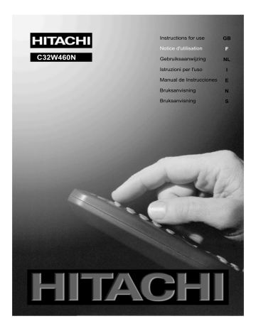 Manuel du propriétaire | Hitachi C32W460N Manuel utilisateur | Fixfr