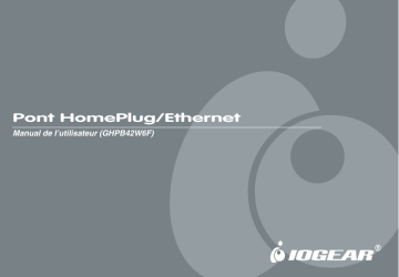 iogear GHPB42W6 Turbo Powerline Networking Kit Manuel utilisateur | Fixfr