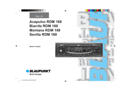 Blaupunkt ACAPULCO RDM 168 Manuel utilisateur