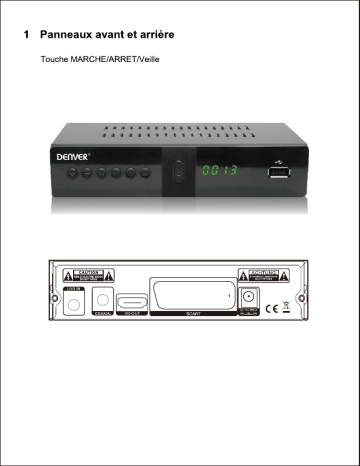 Manuel du propriétaire | Denver DVBS-205HD Manuel utilisateur | Fixfr