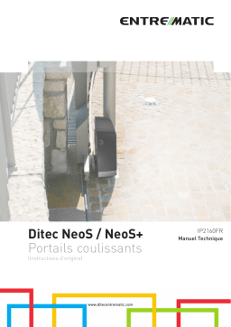 Entrematic Ditec NeoS - IP2160 Manuel utilisateur