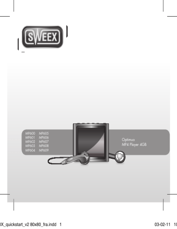 Manuel du propriétaire | Sweex MP609 Manuel utilisateur | Fixfr