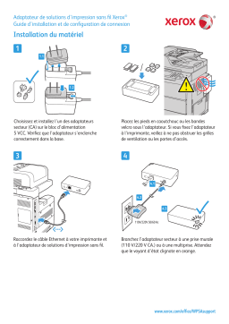 Xerox Wireless Print Solutions Adapter Guide d'installation