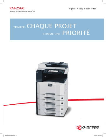 Manuel du propriétaire | KYOCERA KM-2560 Manuel utilisateur | Fixfr