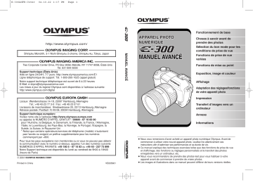 Olympus E-300 Manuel utilisateur | Fixfr