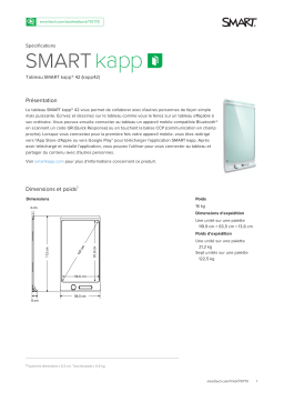 SMART Technologies kapp spécification