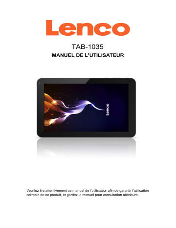 Mode d'emploi | Lenco Tab 1035 Manuel utilisateur | Fixfr