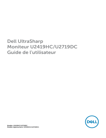 Dell U2419HC electronics accessory Manuel utilisateur | Fixfr