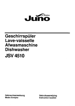 Juno JSV4510 Manuel utilisateur