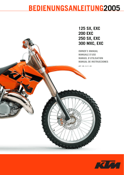 KTM 300 MXC Manuel utilisateur