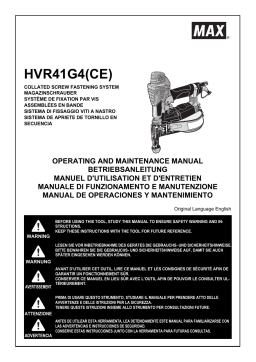 Max HVR41G4 Manuel du propriétaire