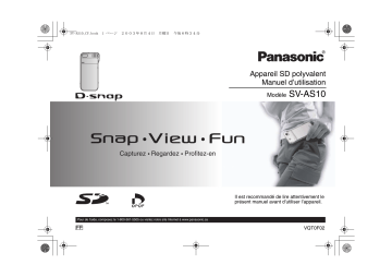Panasonic SV AS10 Manuel utilisateur | Fixfr