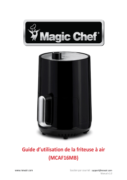 NewAir MCAF16MB Magic Chef® 1.6 Quart Snack-Sized Compact Air Fryer  Manuel utilisateur