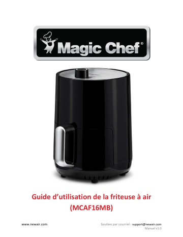 NewAir MCAF16MB Magic Chef® 1.6 Quart Snack-Sized Compact Air Fryer  Manuel utilisateur | Fixfr