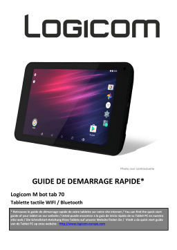 Logicom M Bot Tab 70 Manuel utilisateur