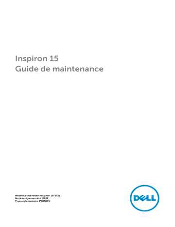 Dell Inspiron 3531 laptop Manuel utilisateur | Fixfr