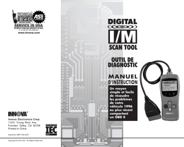 Manuel du propriétaire | Innova 3040 CanOBD2 Scan Tool Manuel utilisateur | Fixfr