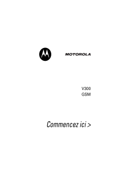 Motorola V300 Manuel utilisateur