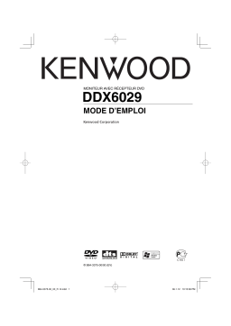 Kenwood DDX6029 Manuel utilisateur