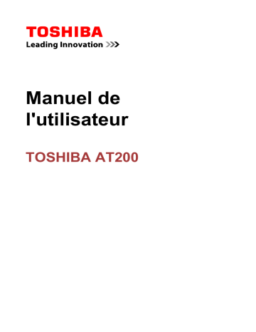 Mode d'emploi | Toshiba AT200 Manuel utilisateur | Fixfr